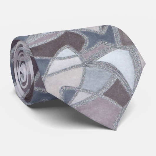 Stropdas voor Abstracte kunst van gekrenkte vis (Opgerold)