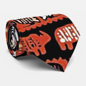 Stropdas voor Afrikaanse motif subsaharaans dierli (Opgerold)