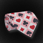 Stropdas voor afspeelkaarten<br><div class="desc">Een mooie Stropdas met een speelkaartjes Kleuren met hart, schoppen, diamanten en klaver voor een cadeau aan een vriend of echtgenoot die van kaartenspelen houdt zoals poker, blackjack, casino, enz.</div>