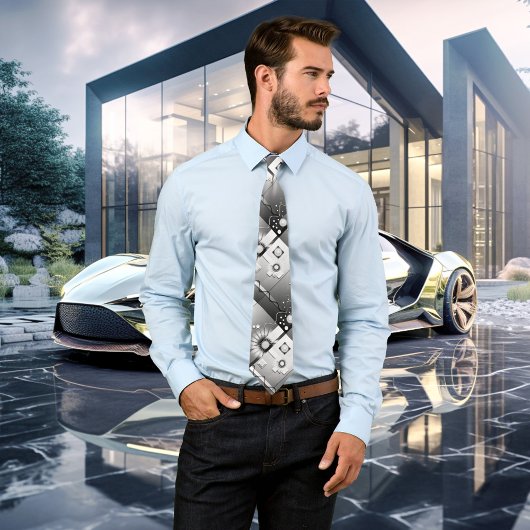 Stropdas voor afspeelzwart en wit deco