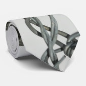 stropdas voor 'Barbed Wire' ontwerp. (Opgerold)