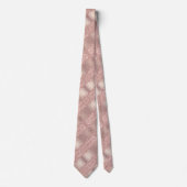 Stropdas voor bruiloft - Roos Gold Blush Sparkle D (Voorkant)