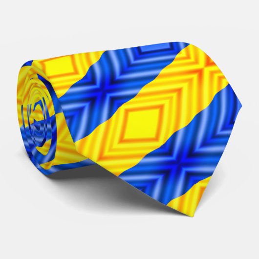 Stropdas voor de Oekraïense vlag - vrijheid - vred (Opgerold)