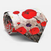 stropdas 'voor de slachtoffers' (rood papaverontwe (Opgerold)