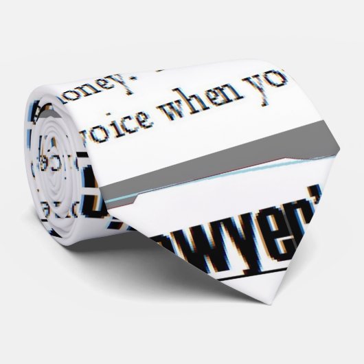 Stropdas voor de tekst van de advocaat (Opgerold)