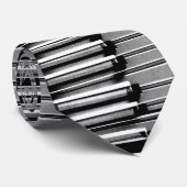 stropdas voor donkere pianotoetsenbordontwerp (Opgerold)