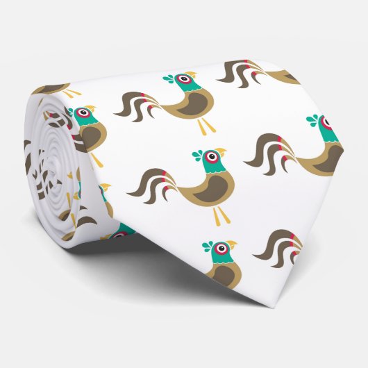 Stropdas voor fazant, fazant, fazant afdrukken (Opgerold)