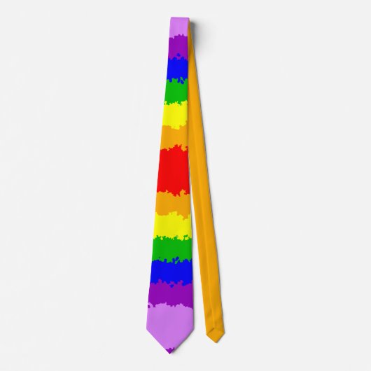 Stropdas voor flens en heldere regenboog (Voorkant)