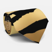 Stropdas voor Gold- en zwarte tijgerafdrukken (Opgerold)