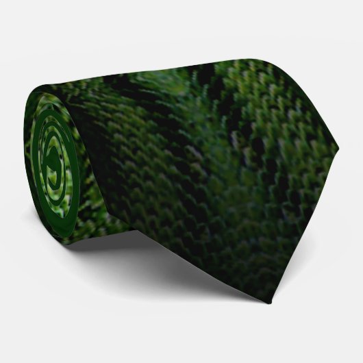 Stropdas voor groene snakeskin (Opgerold)