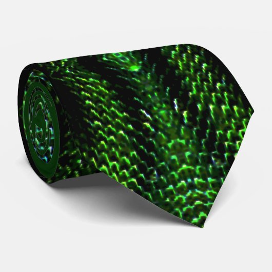Stropdas voor groene snakeskin (Opgerold)