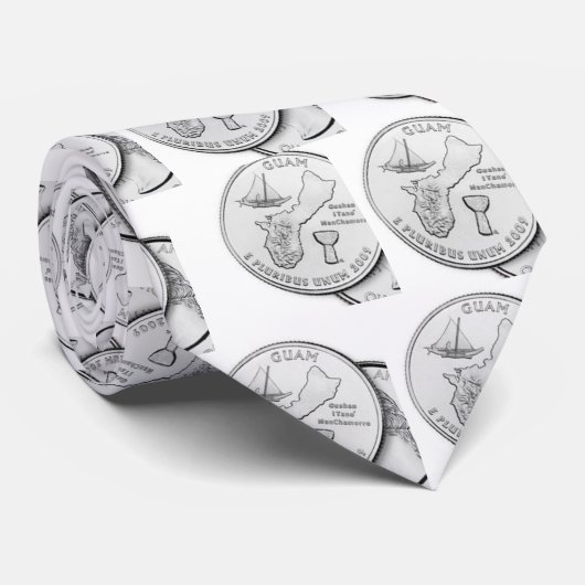 Stropdas voor het kwart van de Guam (Opgerold)