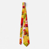 Stropdas voor het ontwerp van het wijnenpatroon (Achterkant)