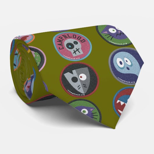 Stropdas voor kampbloed Merit Badge (Opgerold)