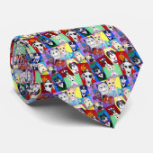 Stropdas voor katten en honden Collage PetPaw Stud (Opgerold)