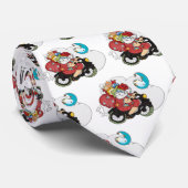 Stropdas voor kerstmis met motorfiets (Opgerold)