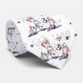 Stropdas voor kerstmis met Whimsical Alaska (Opgerold)