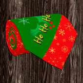 Stropdas voor kerstmode, Ho Ho, Santa, Snowflakes