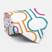 Stropdas voor kleurrijke open cirkels (Opgerold)