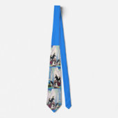 stropdas voor landafdrukken van pinguïns (Voorkant)