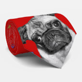 Stropdas voor Music Lover Pug (Opgerold)
