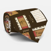 stropdas voor muziekketens van piano-toetsen (Opgerold)