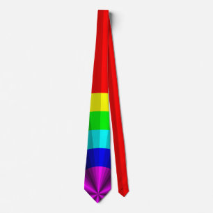Stropdas voor optische illusie regenboogstraal Man