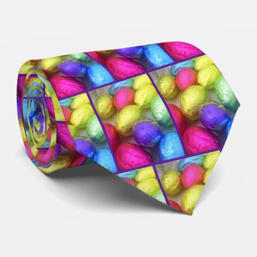 stropdas voor paaskleuren (Opgerold)