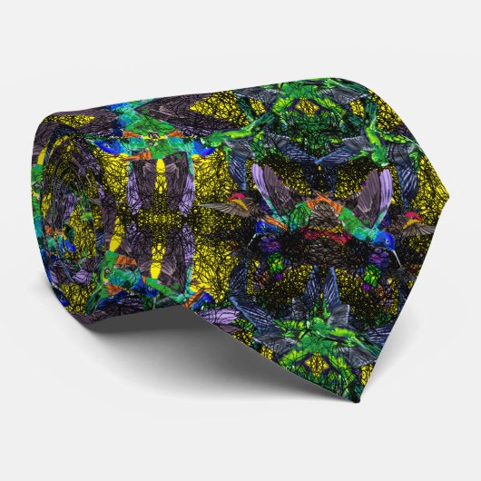 Stropdas voor prachtige kleuren - Abstract patroon (Opgerold)