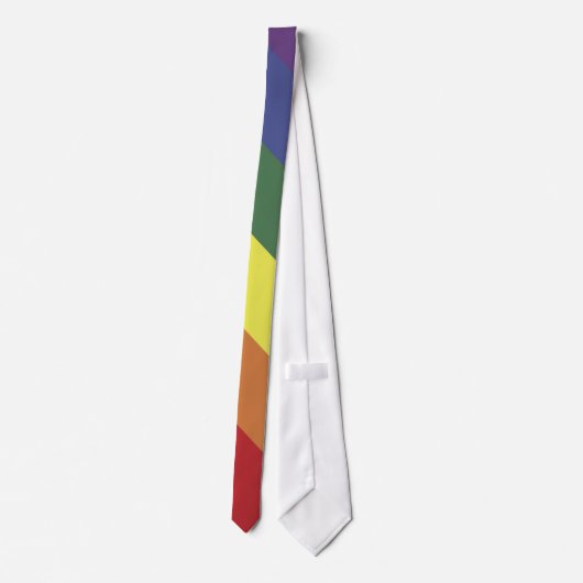 Stropdas voor regenbooggelijkheid Pride kleurenstr (Achterkant)