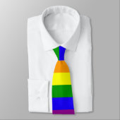 Stropdas voor regenboogpride - gestreept (Gebonden)