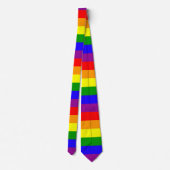 Stropdas voor regenboogpride - gestreept (Achterkant)