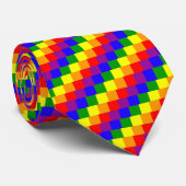 Stropdas voor regenboogpride - ingecheckt (Opgerold)