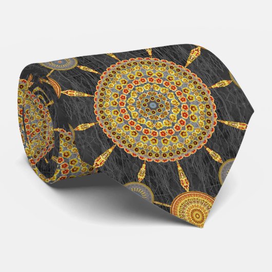 Stropdas voor rode en gele prickly Pear Cactus Man (Opgerold)