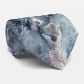 Stropdas voor rokerblauwe marmer 1 (Opgerold)