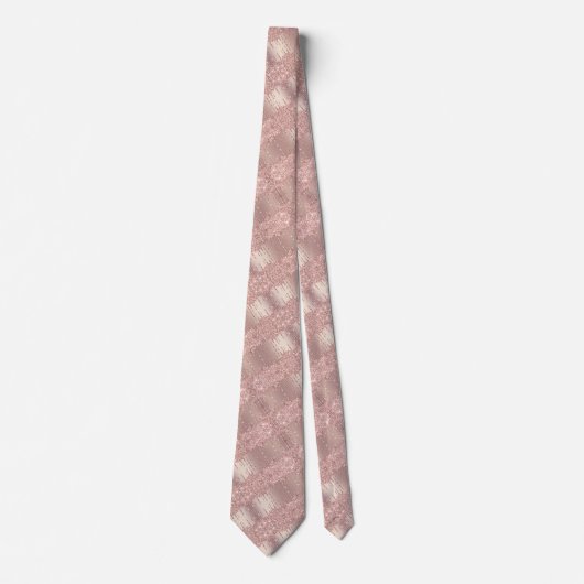 Stropdas voor Roos Gold Blush Glitter Drivers (Voorkant)