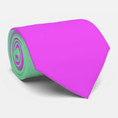 Stropdas voor roze en groene achtergrond (Opgerold)