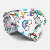 Stropdas voor Unicorns en regenboogstaren (Opgerold)