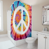 Stropdas voor vredessignatie-kleurstof douchegordijn (In situ)