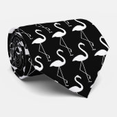 Stropdas voor zwart-wit Flamingo (Opgerold)