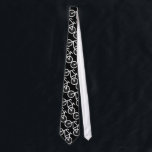 Stropdas voor zwart-witafdrukken<br><div class="desc">Stropdas voor zwart-wit fietsenafdrukken. Cute gift idee voor fietsers en fietsenliefhebbers. Fietsen is leuk en gezond. Fietspatontwerp.</div>