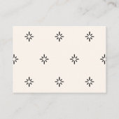 Stropdas voor zwarte en Cream Bow-taperaffle Informatiekaartje (Achterkant)