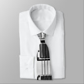 Stropdas voor zwarte en zilveren elektrische gitaa (Gebonden)