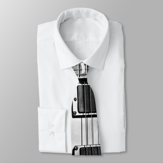 Stropdas voor zwarte en zilveren elektrische gitaa (Gebonden)