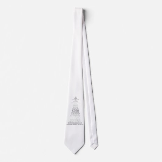 Stropdas Vuurtoren Vorm Christelijk Gedicht (Voorkant)