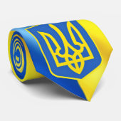 Stropdas wapenschild oekraïne steunt oekraïners (Opgerold)