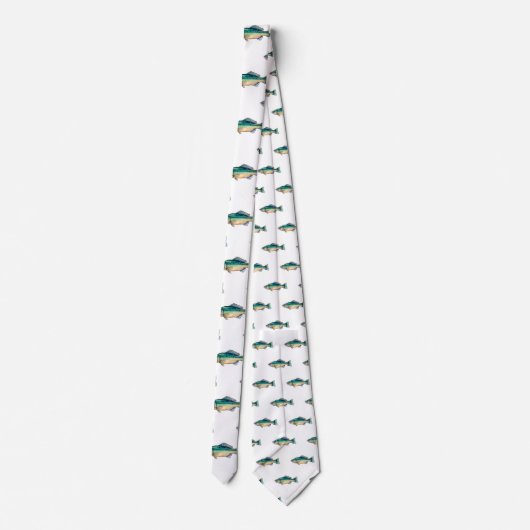 Stropdas - Waterverf Serie: Bass (Achterkant)