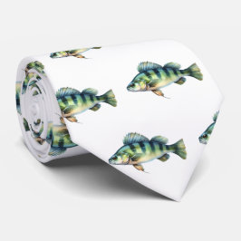 Stropdas - Waterverf Serie: Perch