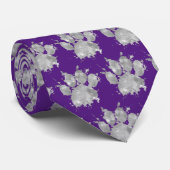 Stropdas waterverf Splash Dog Paw Print Pattern (Opgerold)