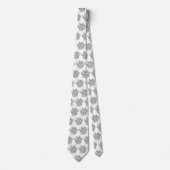 Stropdas waterverf Splash Dog Paw Print Pattern (Voorkant)